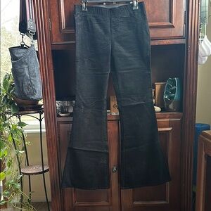Black corduroy Flared Women's Pants